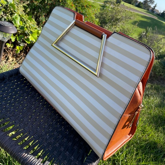 Handbags - #14 Weather proof hand bag  Gold Metal geometric handles✨